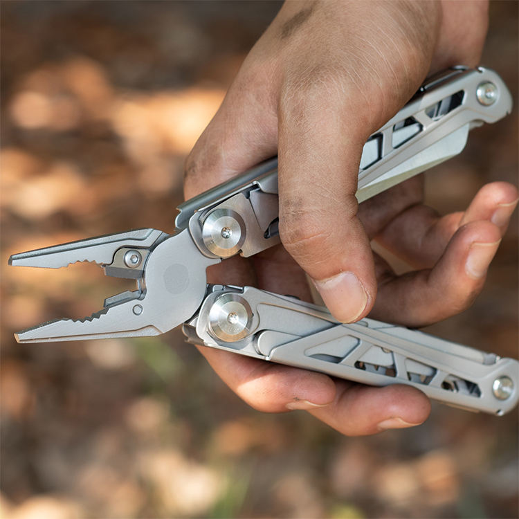 Foldable Multitool Pliers with Scissors and Screwdriver Stainless Steel Multi Tool Pliers with Replaceable Wire Cutters and Saw-2