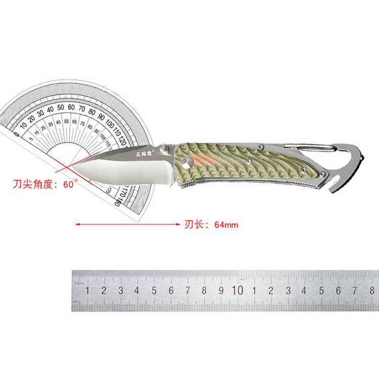Premium Portable Folding Filed Knife with 12C27 Stainless Steel Blade and G10 Handle | Durable, Lightweight, and Versatile EDC Survival Tool-4