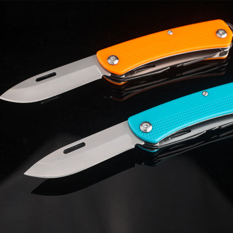 Hot Selling Portable Pocket Knives 440Stainless Steel Pocket Knives Multitool with Plastic Handle-4
