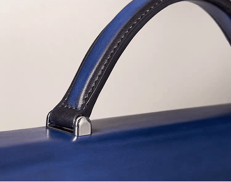 Vintage Cowhide Leather Envelop Briefcases, Business Bags And Laptop Computer Handbags-4