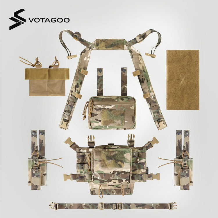 VOTAGOO® Adjustable & Detachable Tactical Chest Rig-1