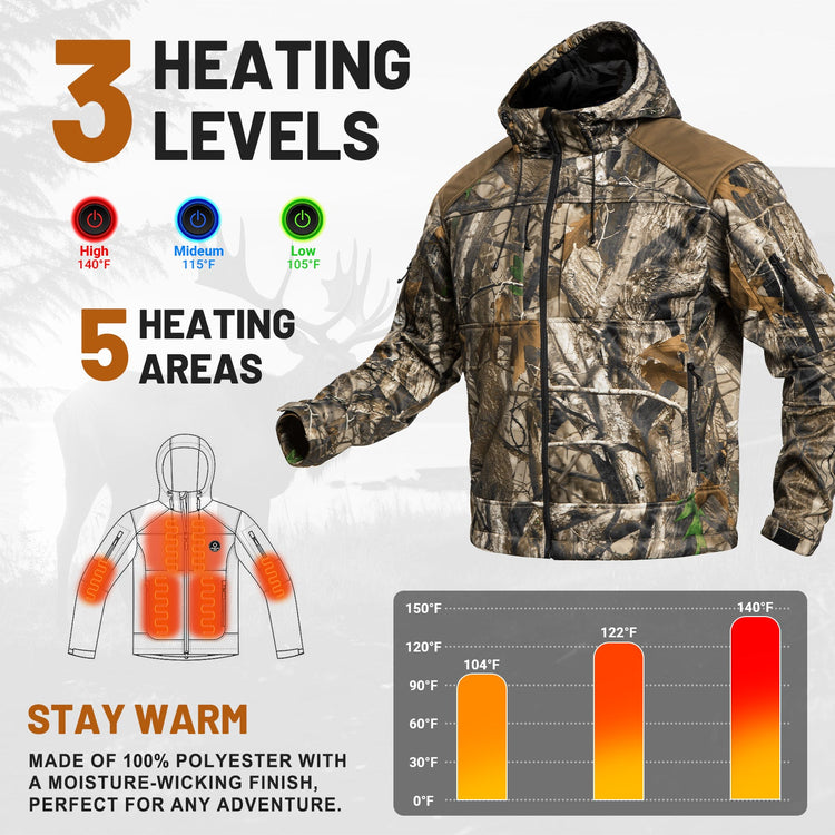 Heated Hunting Jacket for Men-3
