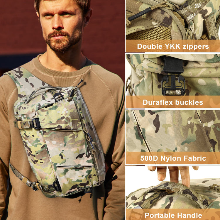 VOTAGOO® 13L Tactical Sling Bag-2