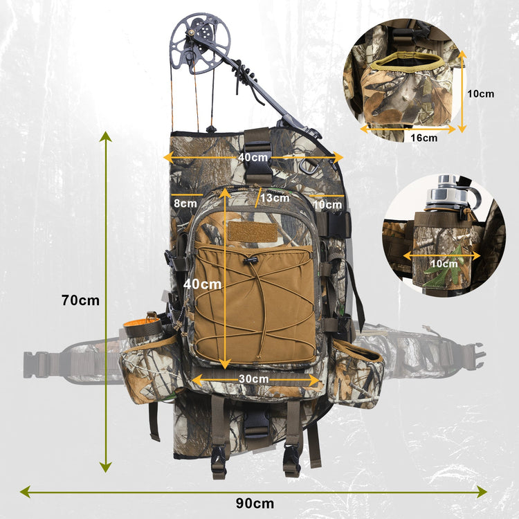 VOTAGOO® Hunting Backpack with Bow Holder-3