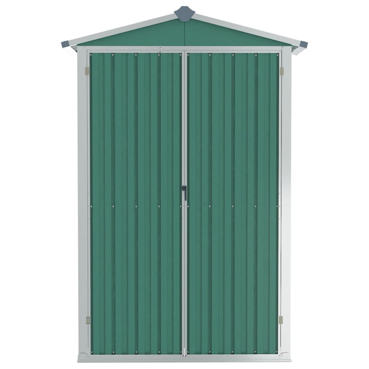 NNEVL Garden Shed Green 116x45x175 cm Galvanised Steel-3