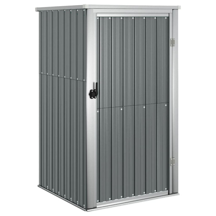 NNEVL Garden Tool Shed Grey 88x89x161 cm Galvanised Steel-1
