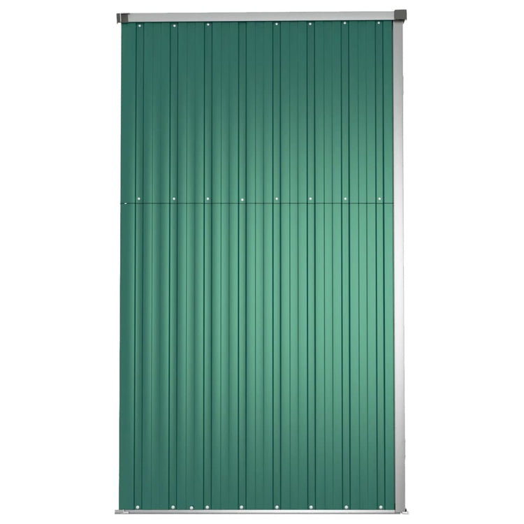 NNEVL Garden Tool Shed Green 225x89x161 cm Galvanised Steel-4