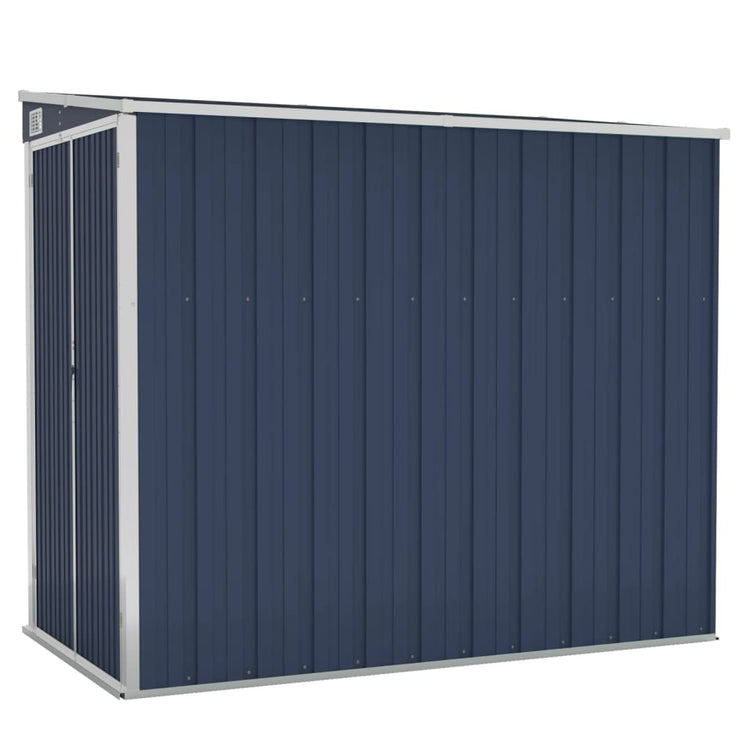 NNEVL Wall-mounted Garden Shed Anthracite 118x194x178 cm Steel-1
