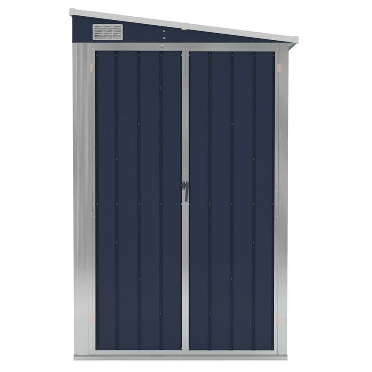 NNEVL Wall-mounted Garden Shed Anthracite 118x194x178 cm Steel-2