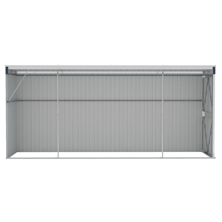 NNEVL Wall-mounted Garden Shed Anthracite 118x382x178 cm Steel-4