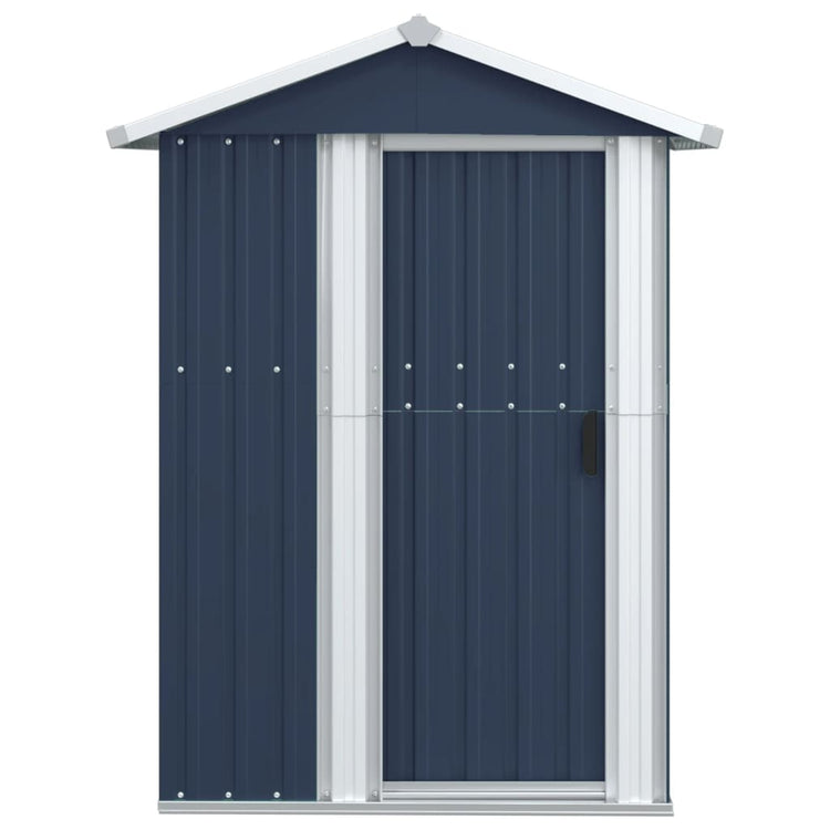 NNEVL Garden Shed Anthracite 126x97.5x177 cm Galvanised Steel-2