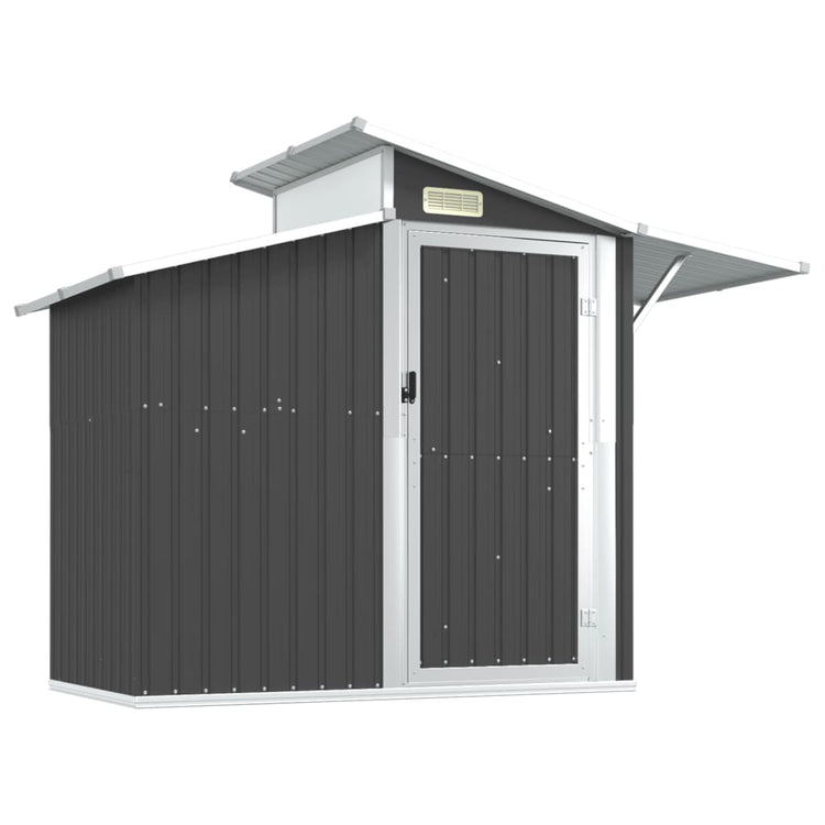 NNEVL Garden Shed Anthracite 270x130x208.5 cm Galvanised Steel-1