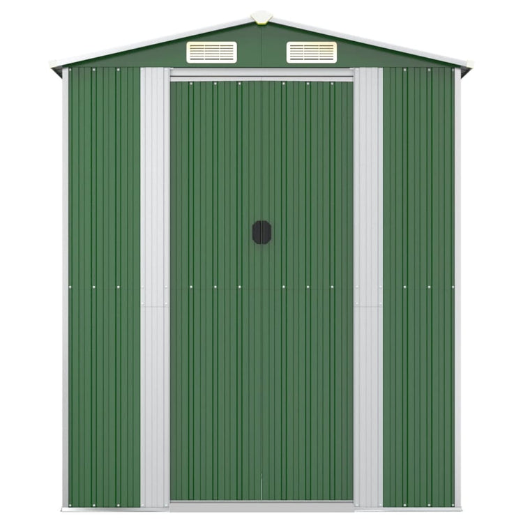 NNEVL Garden Shed Green 192x938x223 cm Galvanised Steel-3