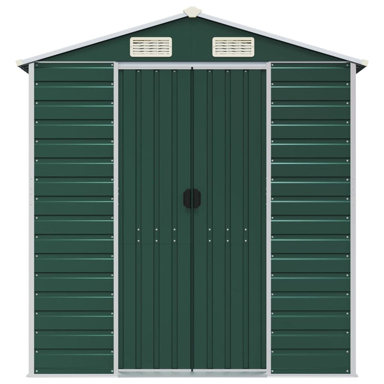 NNEVL Garden Shed Green 191x640x198 cm Galvanised Steel-3
