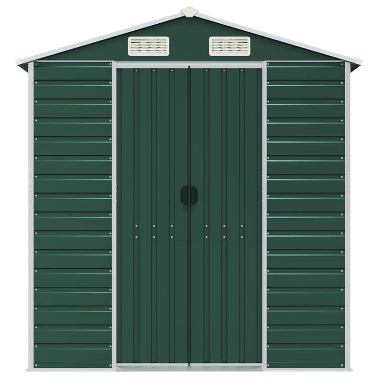 NNEVL Garden Shed Green 191x895x198 cm Galvanised Steel-3