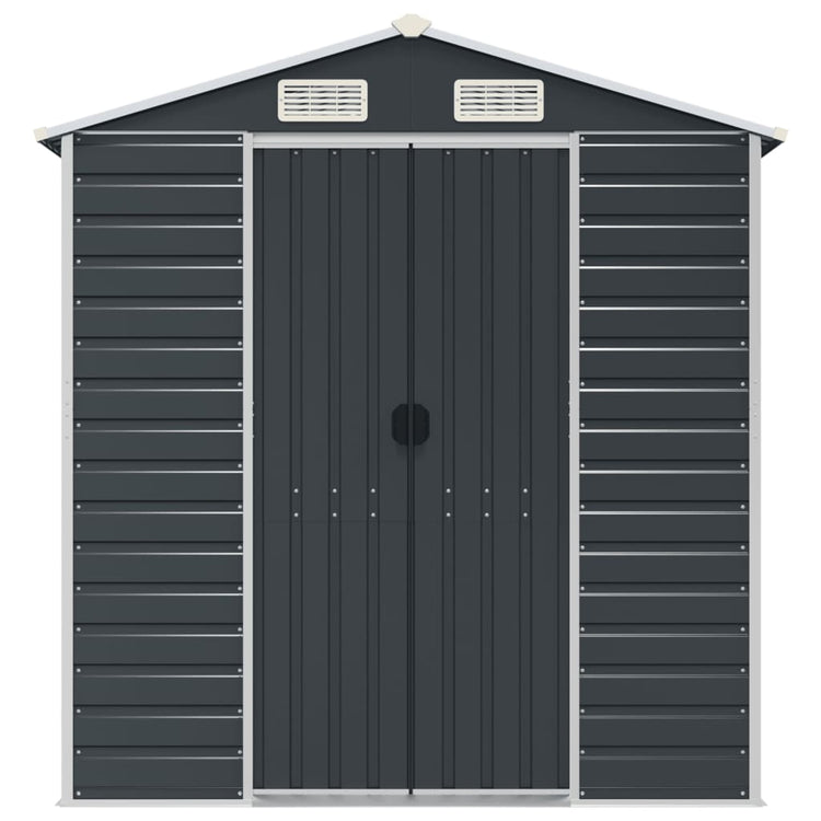 NNEVL Garden Shed Anthracite 191x980x198 cm Galvanised Steel-3