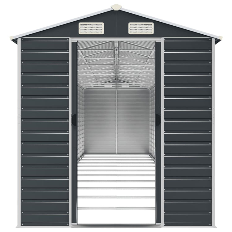 NNEVL Garden Shed Anthracite 191x980x198 cm Galvanised Steel-4