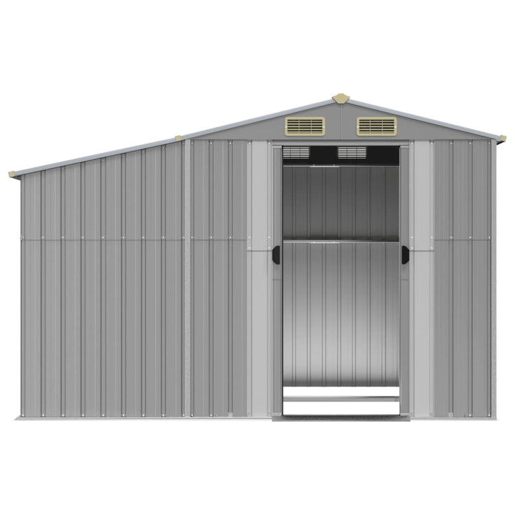 NNEVL Garden Shed Grey 277x192.5x179 cm Galvanised Steel-4