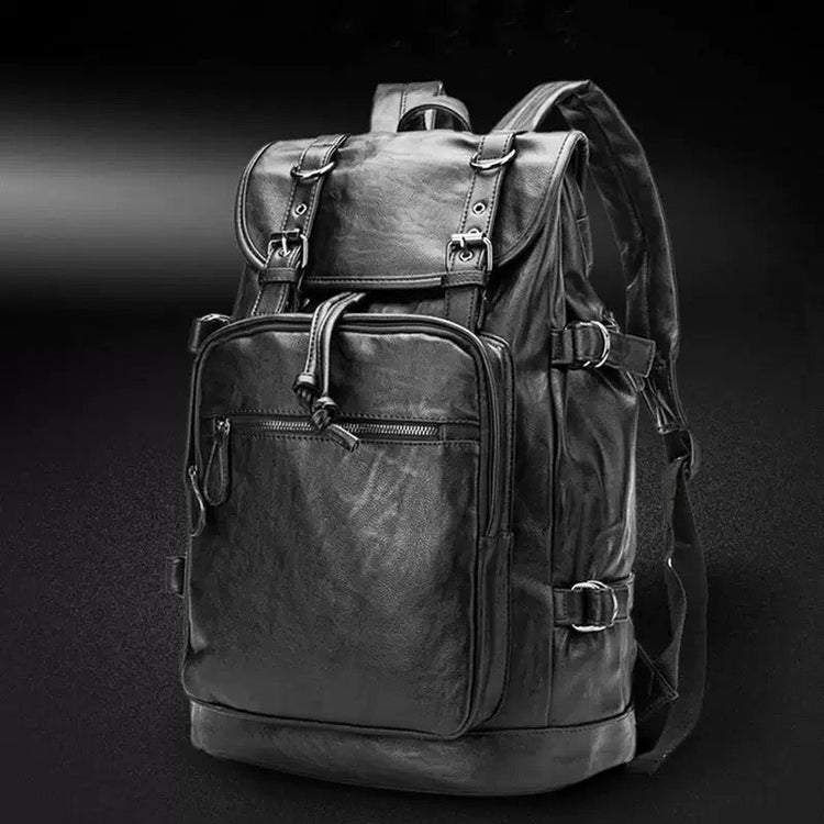 Leather backpack-4