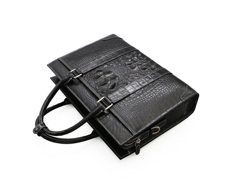 Genuine Crocodile Leather Briefcase-3