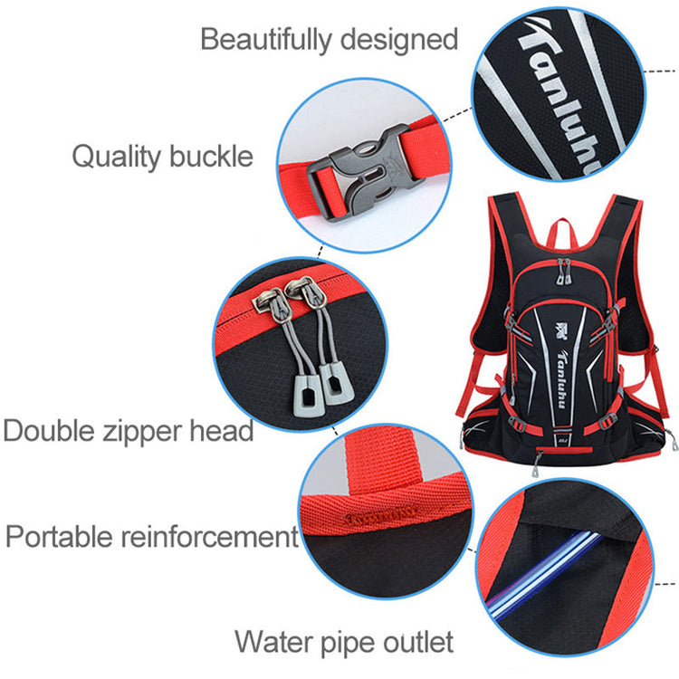 25L Sport Cycling Rid Backpack For Bicycle Women Men Bike Outdoor Running Hiking Black Reflective Cycling Backpack-3