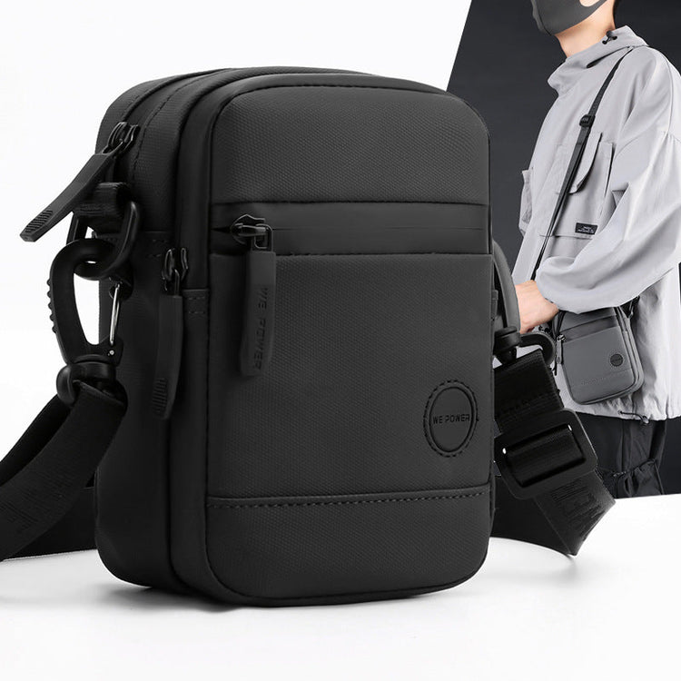 Men's Waterproof Nylon Crossbody Bag - Lightweight & Durable Everyday Travel Bag with Adjustable Strap-1