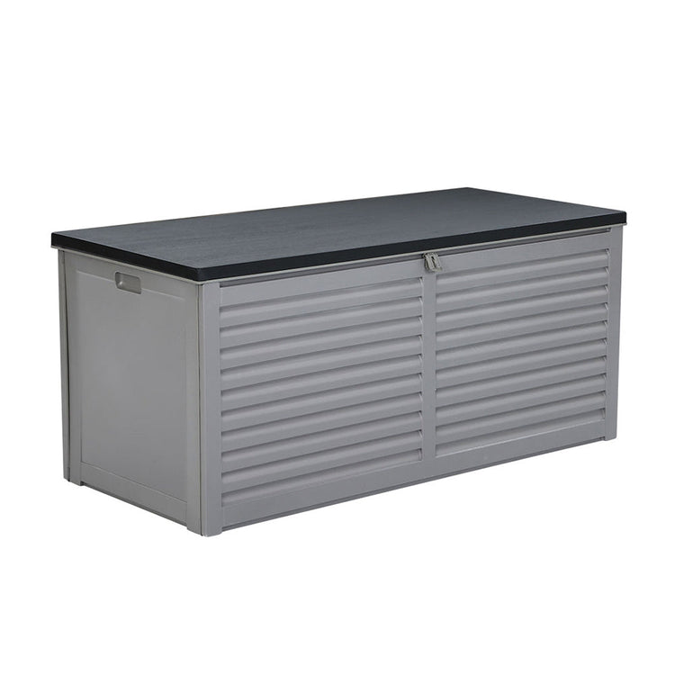 NNEDSZ Outdoor Storage Box 490L Bench Seat Indoor Garden Toy Tool Sheds Chest-3