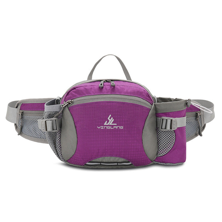 Outdoor Waist Bag with Bottle Holder Cycling Fanny Pack Multifuction Hiking-4
