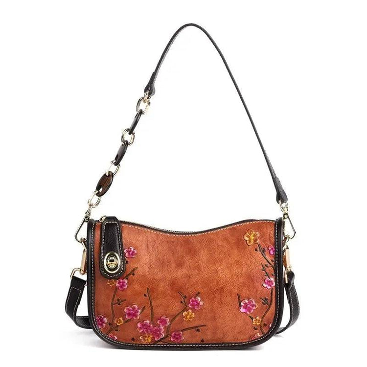 Rossie Viren Vintage Leather Hobo Underarm Shoulder Bag-0