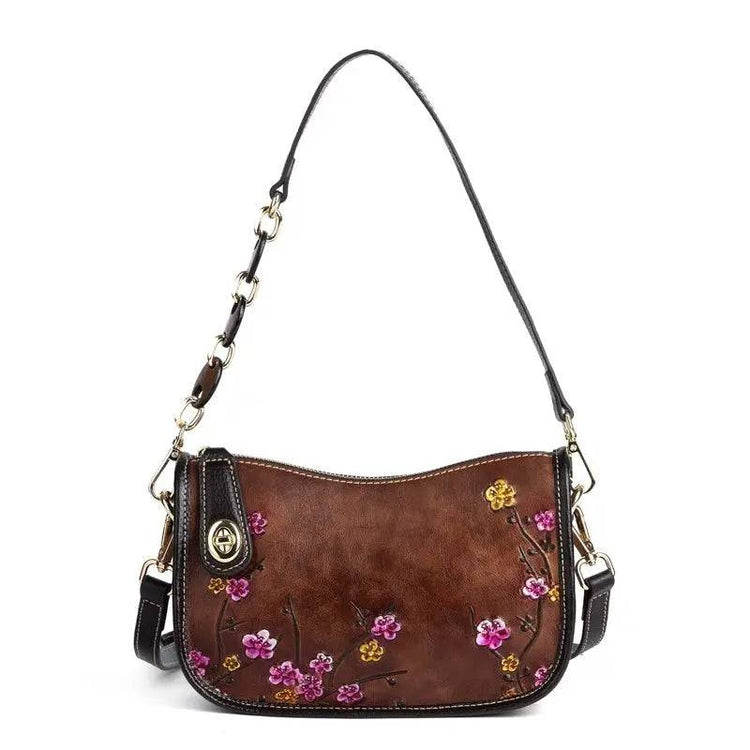 Rossie Viren Vintage Leather Hobo Underarm Shoulder Bag-1