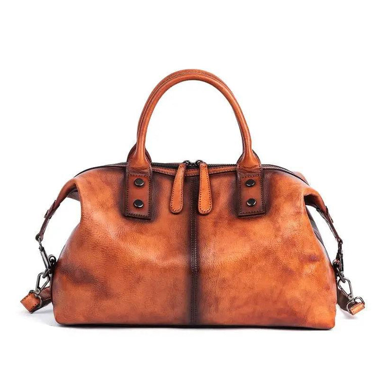 Rossie Viren Women’s Genuine Leather Handbags Satchel Tote Top Handle Bags Ladies Purses Cross-body Bag-1