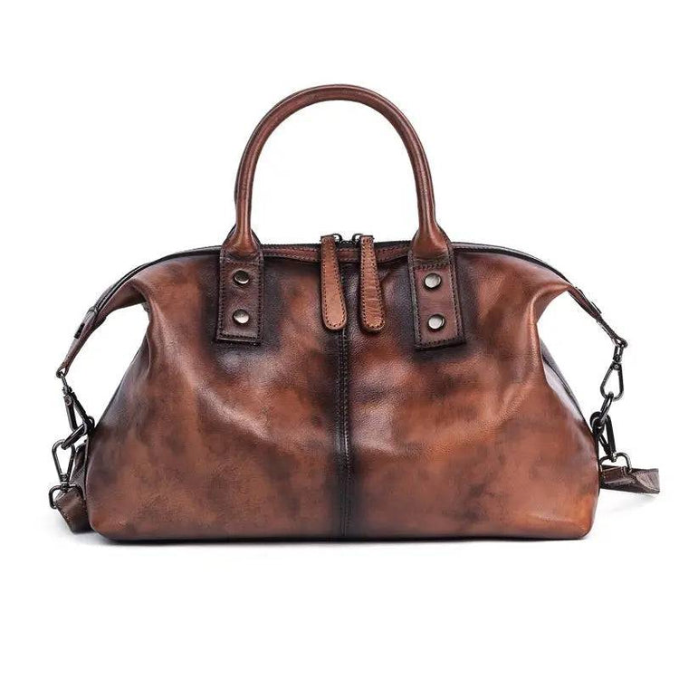 Rossie Viren Women’s Genuine Leather Handbags Satchel Tote Top Handle Bags Ladies Purses Cross-body Bag-3