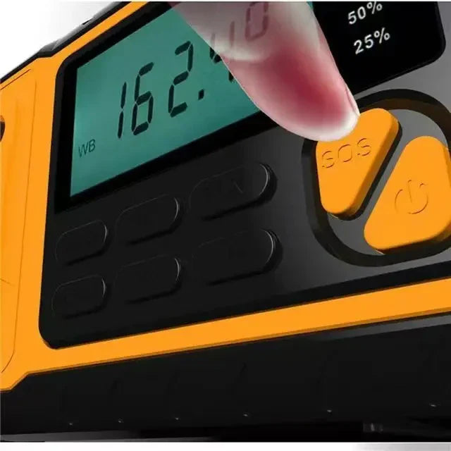NNEOBA 5000mAh Solar Hand Crank Emergency Radio Yellow-2