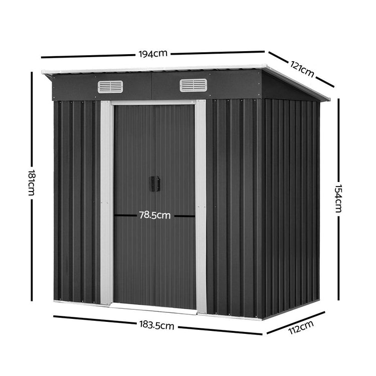 NNEDSZ Garden Shed Outdoor Storage Sheds Tool Workshop 1.94x1.21M-1
