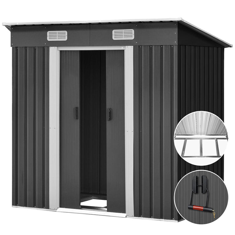 NNEDSZ Garden Shed Outdoor Storage Sheds Tool Workshop 1.94x1.21M with Base-0