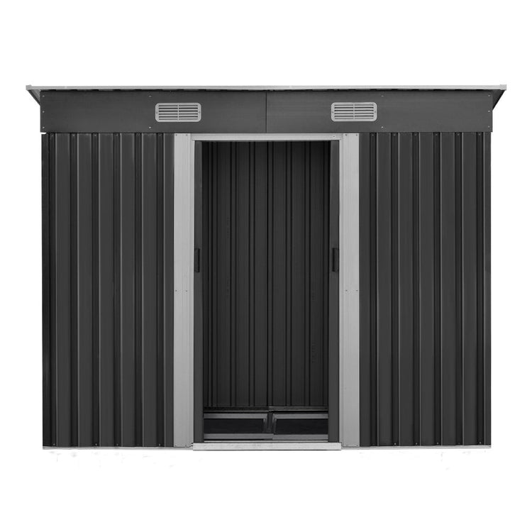 NNEDSZ Garden Shed Outdoor Storage Sheds Tool Workshop 2.38x1.31M with Base-2