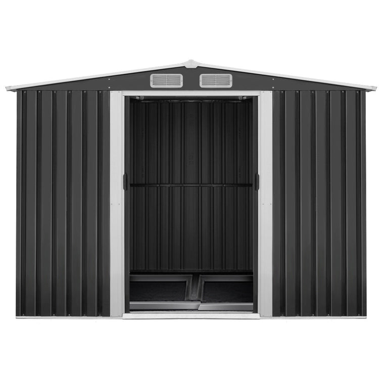 NNEDSZ Garden Shed Outdoor Storage Sheds Tool Workshop 2.6X3.89X2.02M with Base-2