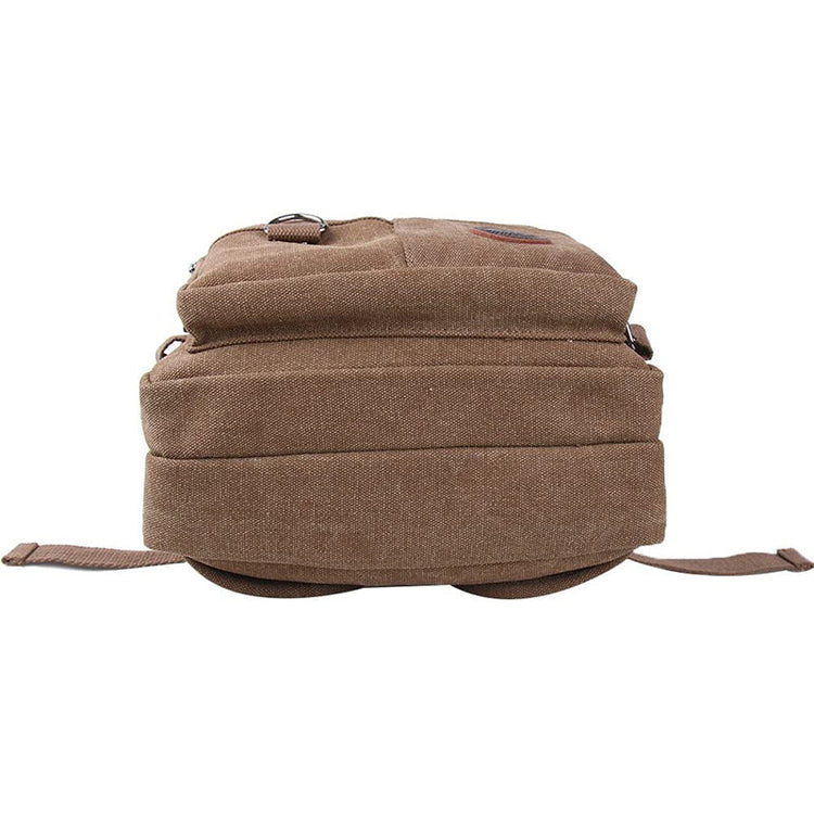 Vintage Canvas Waist Bag Multiple Pocket Fanny Pack-4