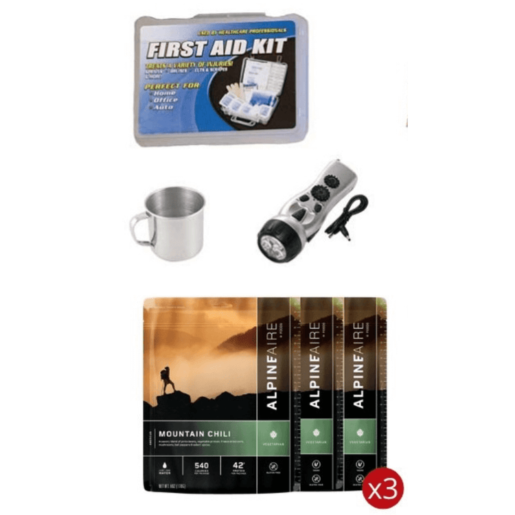 WSK 3-Day Food Storage Emergency Survival Kit with Rolling Bag-1