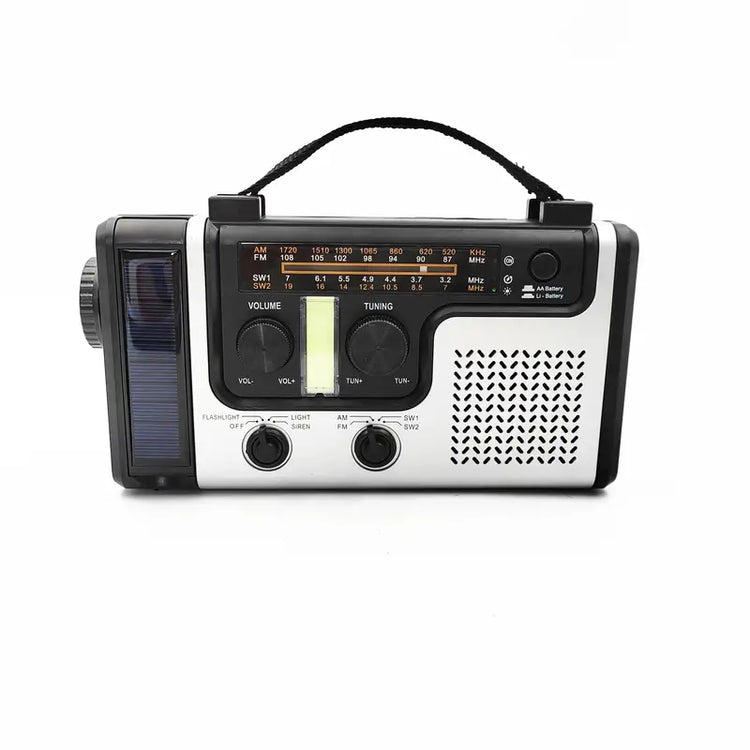 Solar Hand Crank Power Emergency Radio with Multi-Band Functionality-1