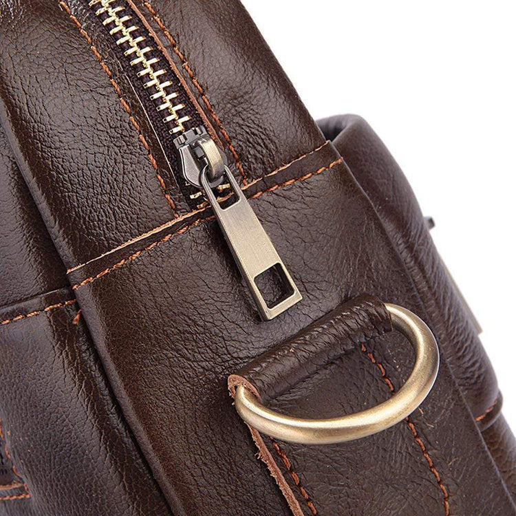 Rossie Viren Handmade Vintage Leather Briefcase For Men-4
