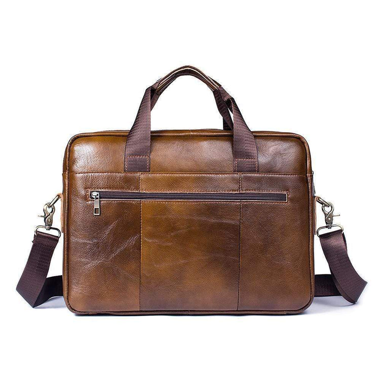 Rossie Viren Handmade Vintage Leather Briefcase For Men-1