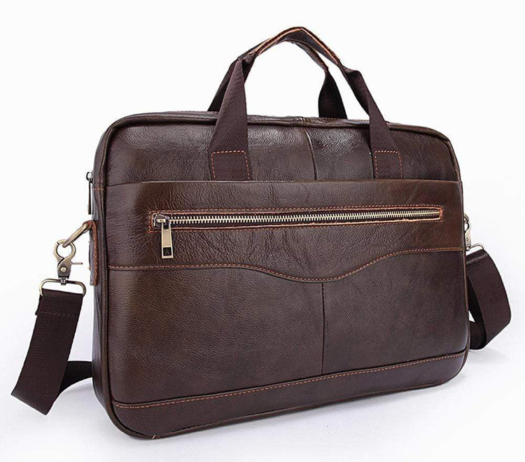 Rossie Viren Handmade Vintage Leather Briefcase For Men-3