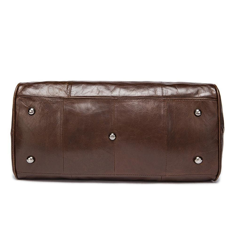 Rossie Viren Leather Duffle Travel Bag-4