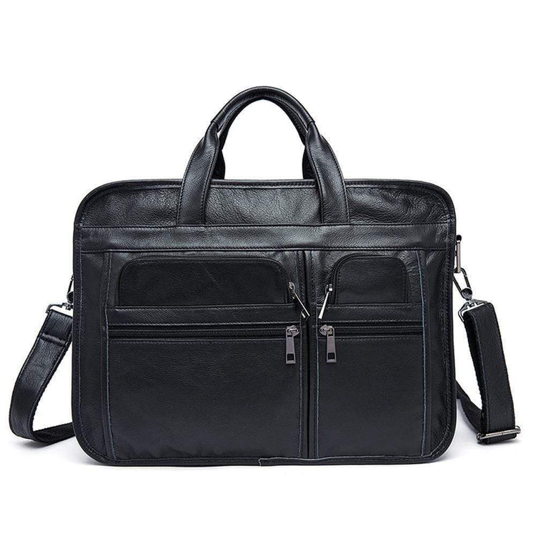 Rossie Viren Men's Casual Leather Briefcase-1