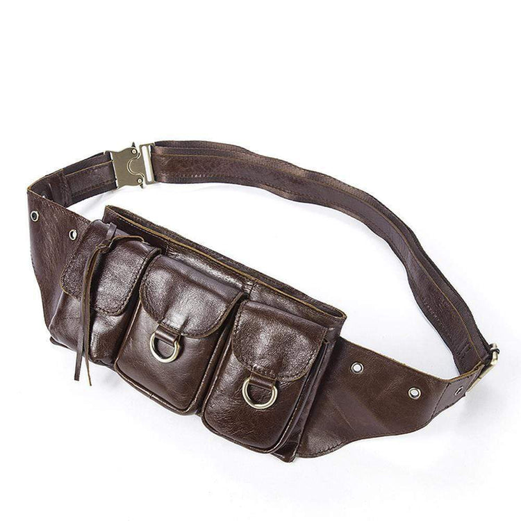 Rossie Viren Vintage Brown Waist Shoulder Bag-1