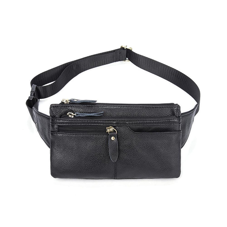 Rossie Viren Vintage Calfskin Leather Waist Bag,Fanny Pack,Belt Bag-5