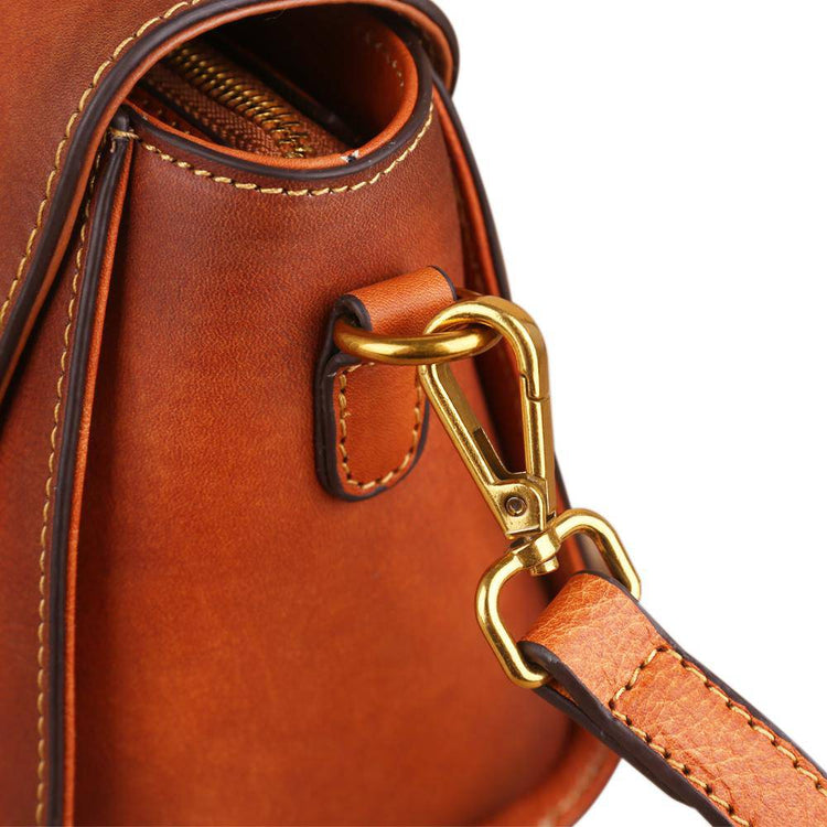 Womens Vintage Leather Tote Handbag Small Top-Handle Bags-4