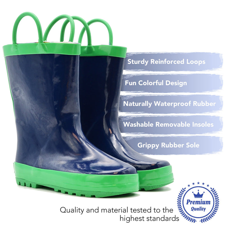 Loop Boot - Navy/Green