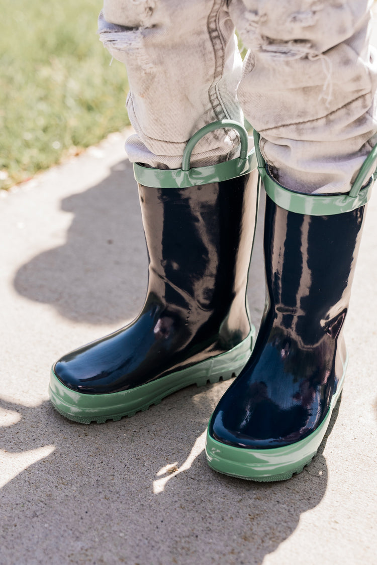 Loop Boot - Navy/Green